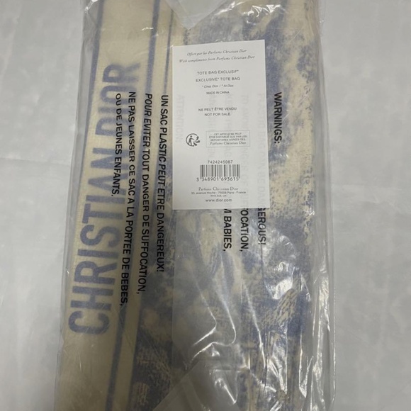 DIOR STRAW GWP TOTE RARE BLUE DIORIVIERA - Picture 4 of 6